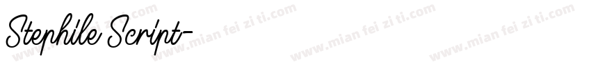 Stephile Script字体转换